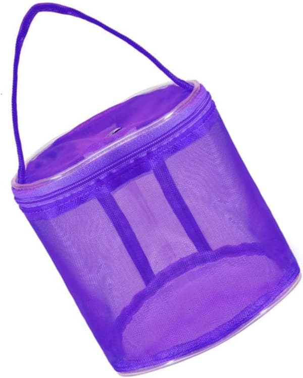 12,5x13cm Sylinder Mesh Ull Oppbevaringspose Mesh Strikkepose Lett
