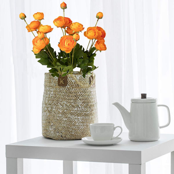 5 Pakke Kunstige Silkeblomster Persiske Ranunkler Velegnet til