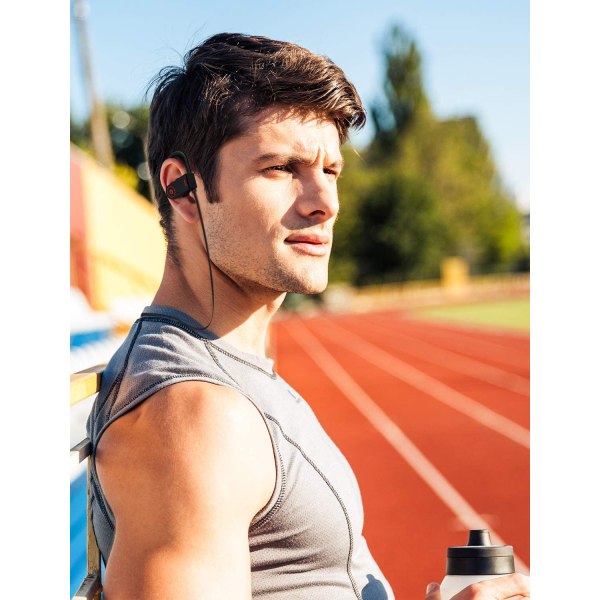 Sporthörlurar med sladd - Svettsäkra hörlurar, In-Ear-hörlurar för gymträning, kompatibla med mobiltelefoner