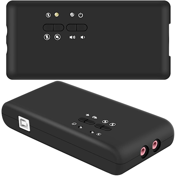 USB 7.1 ulkoinen äänikortti (8 kanavaa) - 7.1 kanavainen USB-kaiutin - dynaaminen 3D-tilaääni - jopa 8 kaiutinta analoginen ja digitaalinen äänilaitteisto
