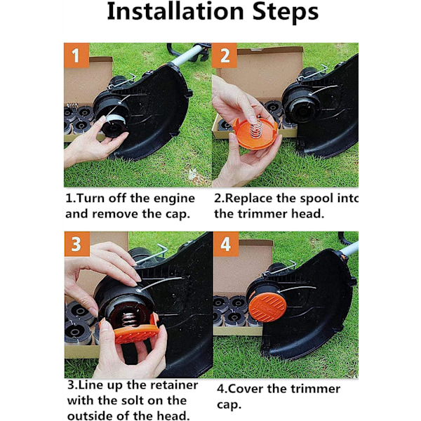 Fil Coupe pour Coupes-Bordures Compatible avec Black et Decker