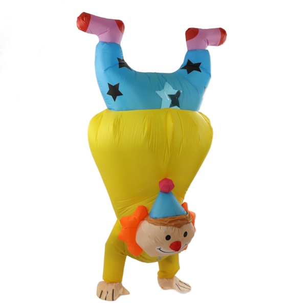 Rolig Uppblåsbar Clownkostym, Perfekt För Halloweenfest, Påsk och Julfirande