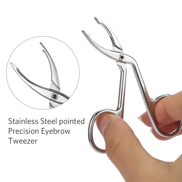Pincett - Ögonbrynssaxhandtag Pinzett - Rostfritt stål,