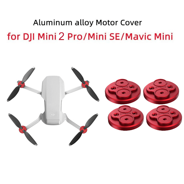 4 stk. Mini 2 motordekselbeskytter for DJI Mini 2/Mini SE tilbehør vanntett støvtett aluminiums motordeksel