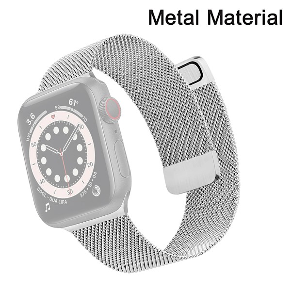Metalrem, mesh i rustfrit stål med magnetisk lukning, kompatibel med