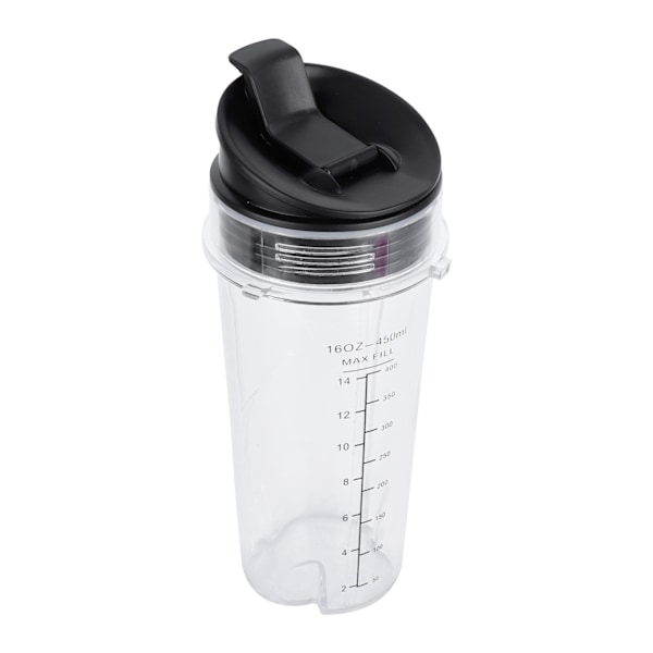 16oz Vaihtokupin sekoitinkupin säiliö kääntökannella, sopii Nutri Ninja -tehosekoittimen lisävarusteisiin