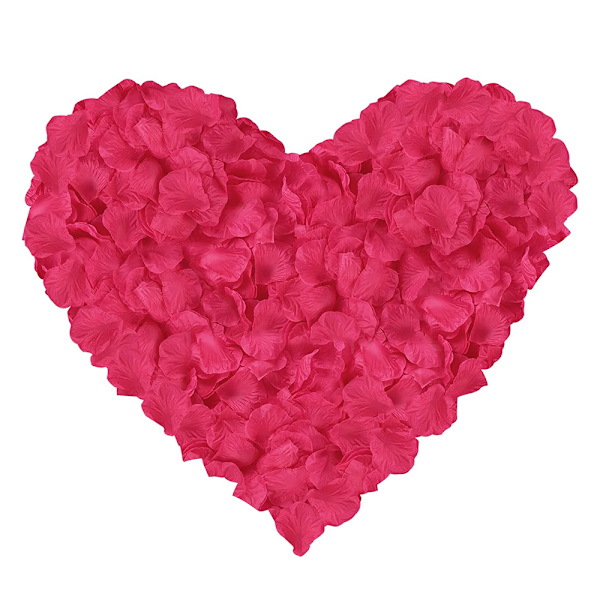 1200 st konstgjorda rosenblad, blomsterblad i non-woven för
