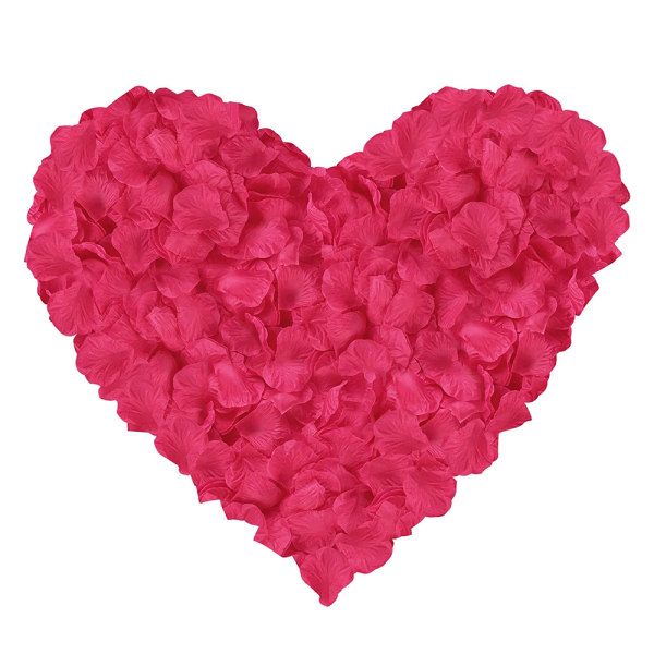 1200 stk kunstige roseblader, ikke-vevde blomsterblader for