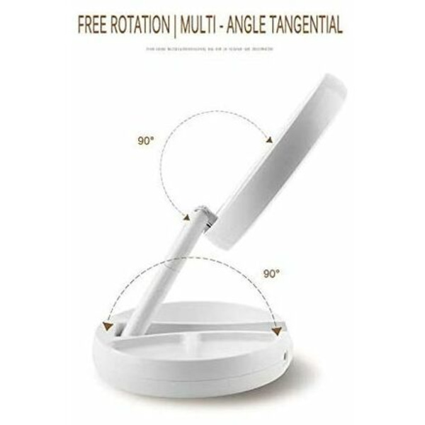 AGILITY LED-speil, bærbar LED-sminke speil, opplyst
