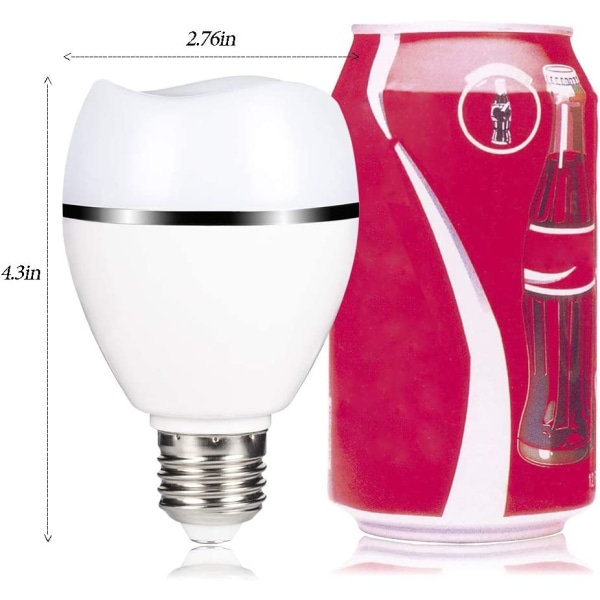 LED Smart Bulb Bluetooth-högtalare Musik Synkroniserad Färgförändrande Ljus Trådlös Fjärrkontroll Glödlampa $ LED Smart Music Bulb Stereohögtalare med
