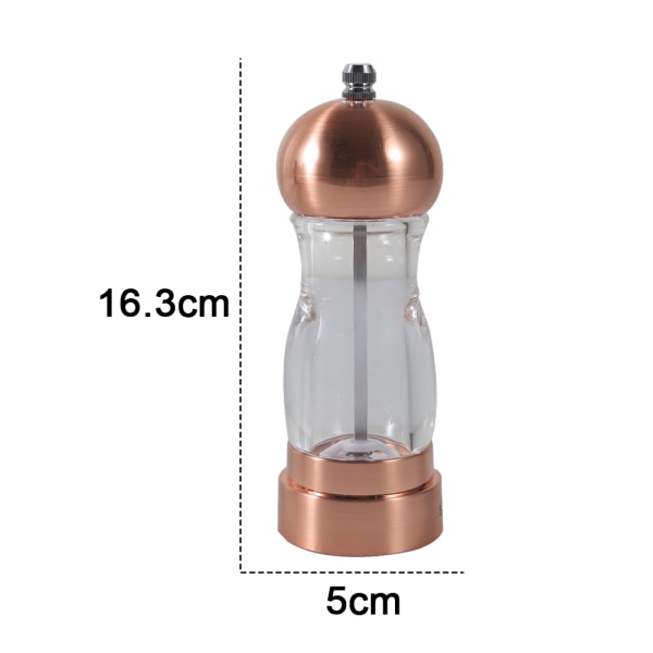 Kvarn ny transparent pepparkvarn krydda kaffe manuell