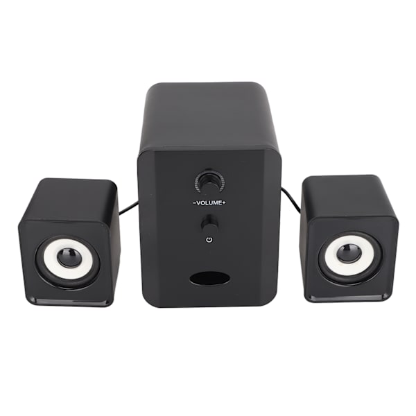 USB-drivna skrivbordshögtalare Datorhögtalare med subwoofer för PC Laptop Tablet DesktopDazzle Version Svart