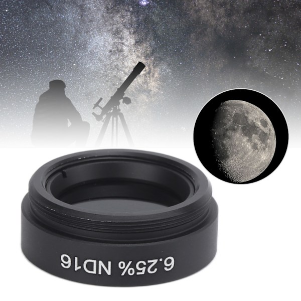 1,25 tums teleskopmånefilter neutralt densitetsfilter ND för astronomiskt teleskopokular 6,25 % ND16