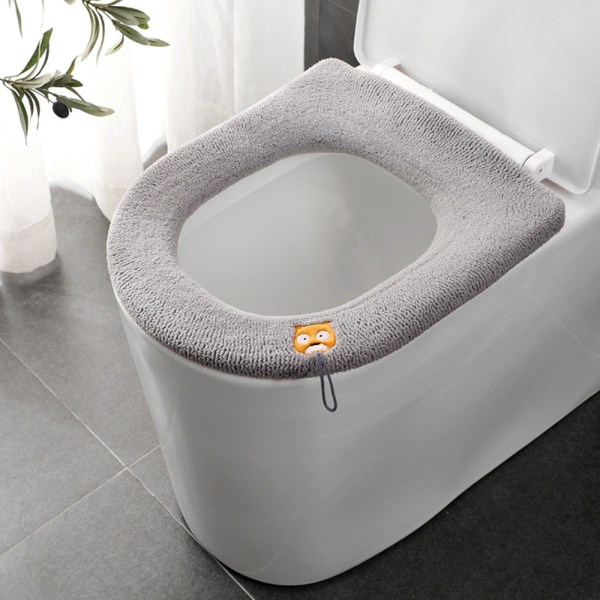 Paksumpi pehmeä wc-istuimen pehmuste ripustuslenkillä, lämpimämpi