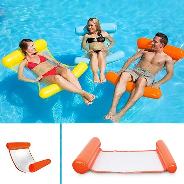 Sinwind Multifunktionell flytande hängmatta, uppblåsbar pool Float 4-i-1 flytande vilstol Float hängmatta vatten hängmatta multifunktionell hopfällbar flytande