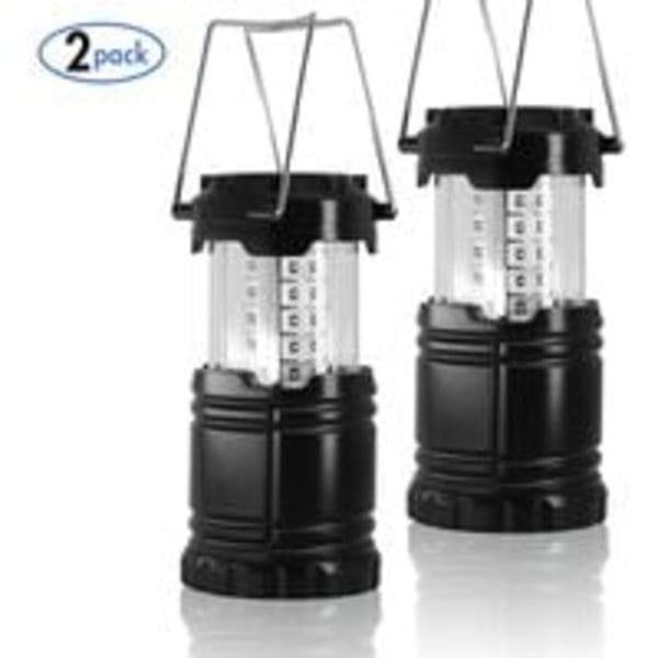 Foldable LED Camping Lamp?2 Pieces Portable Camping Lantern Waterproof IPX5 Torch Lamp for Outdoor Lighting Camping, Hiking, Garden, Fishing, etc.