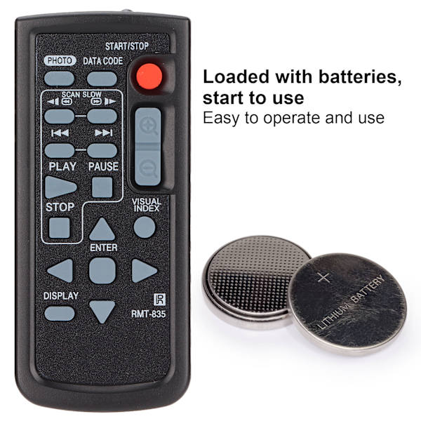RMT835-vaihtoetäohjain, sopii malleille RMT845 HDRPJ580E PJ790E PJ820E CX900E XR350 CX370 -videokamera