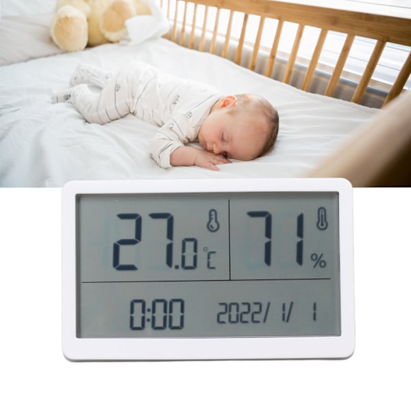 Digital hygrometer inomhus termometer hög noggrannhet temperatur fuktighet monitor med stöd för inomhus sovrum barnrum