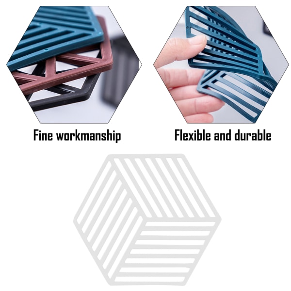 4 stk. grydeunderlag - Multi-Use Intricately Carved Insulated