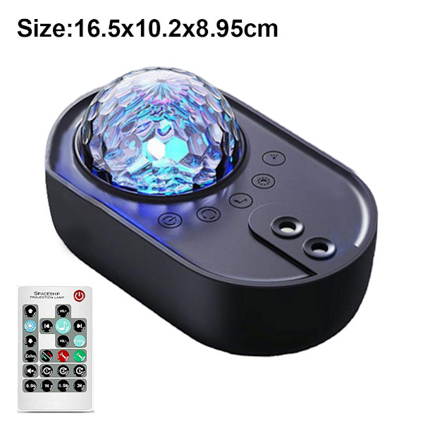 Stjerneprojektor, nattlys Galaxy Projektor Bluetooth Musikk Spe