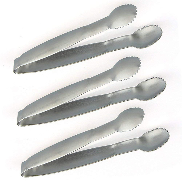 4 tommer Mini Serveringstænger i Rustfrit Stål med Sukker og Is