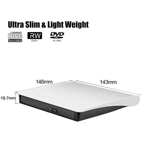 Ulkoinen DVD-asema, USB 3.0 kannettava CD/DVD-RW-asema/ DVD