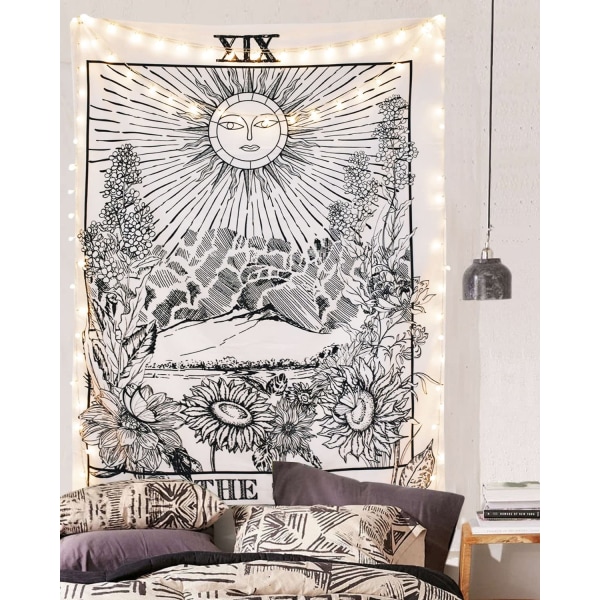Tarot-seinävaate Kuu Tähti Aurinko -seinävaate keskiaikainen Eurooppa