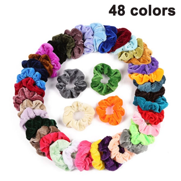 Hair velvet scrunchies, pack of hair bands, hair accessories for girls