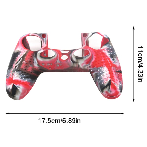 PS4 Controller Skin Grip Cover Case Set Protective Soft