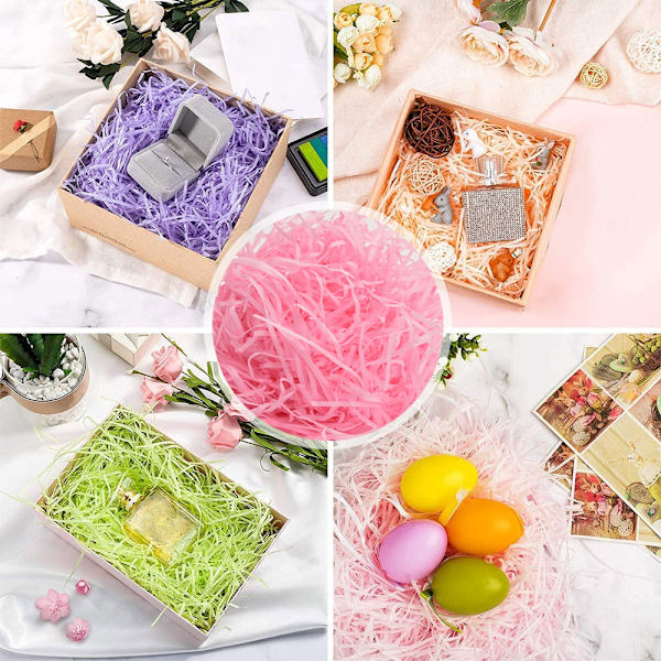 Raffia Papir Strimmel & Strimlet Strimlet Konfetti til DIY Gaveindpakning & Kurvefyldning