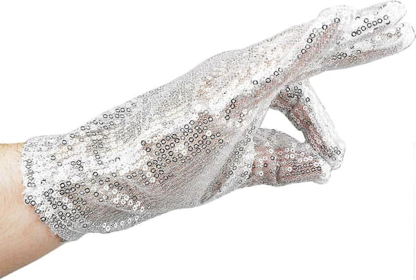Michael Jackson White Sequin Glove Right Hand Costume Accessory