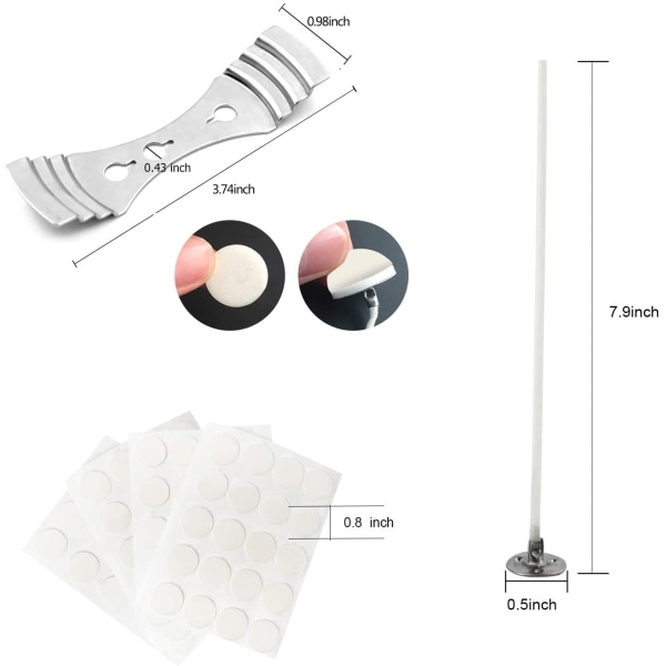 Kerzendocht 50 stk. Kerzendochte Kerzen Dochte Candle Wick
