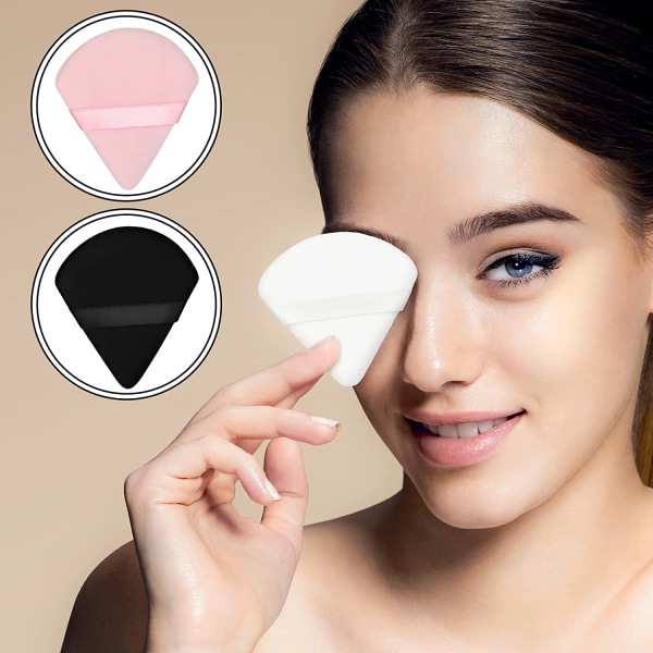 12 stk. Powder Puff Face Triangel Makeup Puff til løs