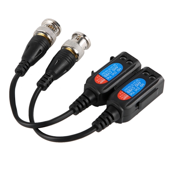 2 stk. High Definition 8MP Passiv Video Balun Splejset Twisted Pair Transmission Transmitter