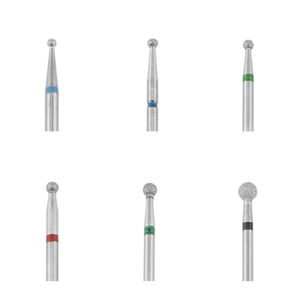 6 st kvarts skrubbsten nagelborr bitar ersättning set, nagel