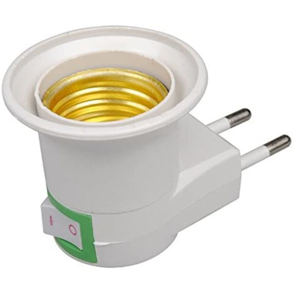 Douille Français Prise vers E27 Ampoule Socket Base Adaptateur T