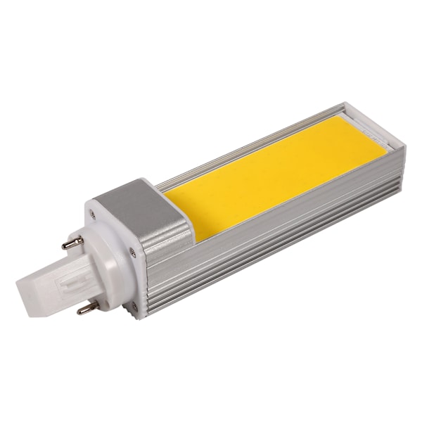 1x G24 COB LED Pære Lampe 85-265V Spotlight Horisontal Stikkontakt Lys (9W Varmt Hvidt)