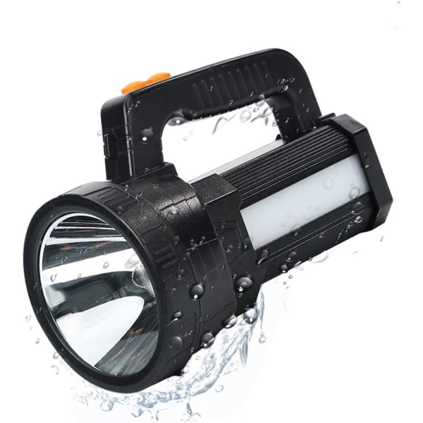 IPX4 vattentät uppladdningsbar LED-ficka, kraftfull 3-i-1 LED