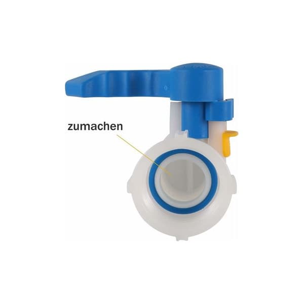 60 mm IBC-adapter – 1000 liters plasttankventil – Vandtæt forbindelse til regnvandstank – Nem installation