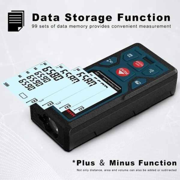 Digital laseravstandsmåler, LM50 50m digital lasermåler,