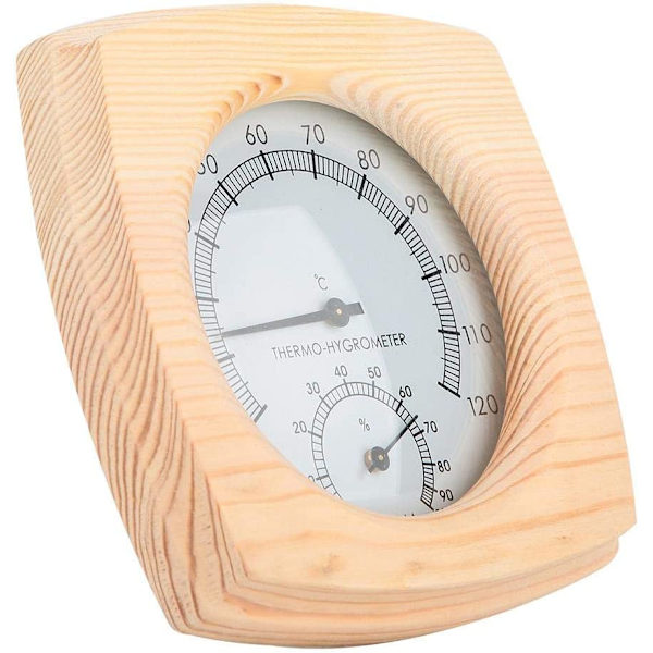Träsbastutermometer hygrometer