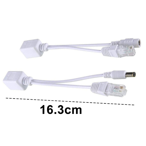 2 stk. Injektor og Splitter Kit DC Strømadapter Stik