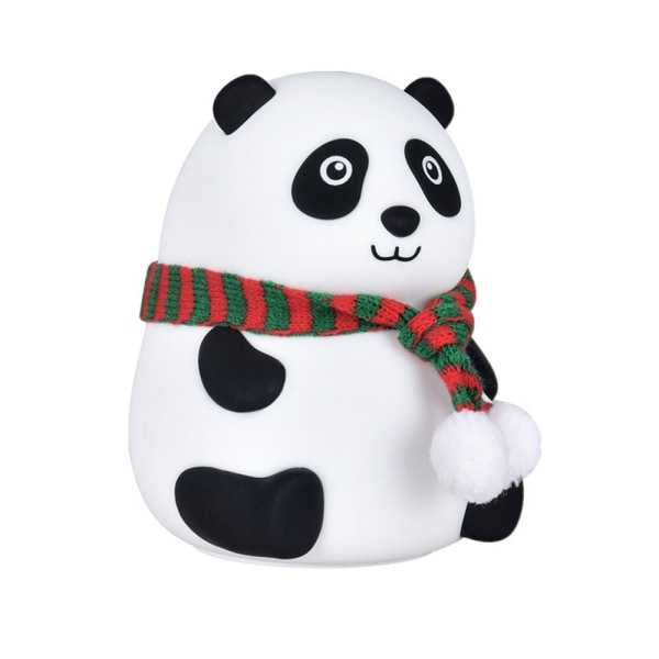 Kreativ Panda Natlampe USB Genopladelig Silikone Lampe