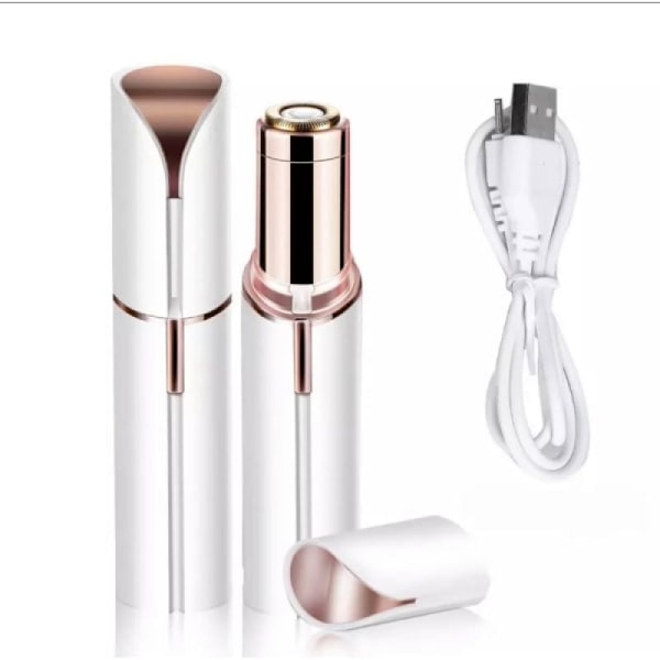 Epilator, Trimmer til øjenbryn/ansigtshår/næsehår/bikini linje Hvid