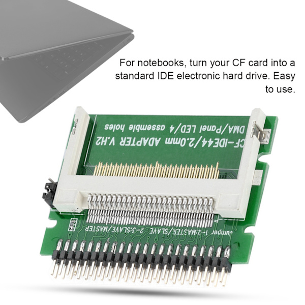 Kompakt Flash CF-minneskort till 2,5-tums 44-stifts IDE-laptop SSD HDD-adapterkort
