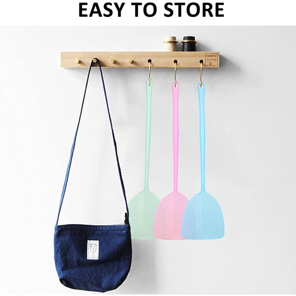4-pak fluesmälla, flugsmälla i plast, kraftiga, assorterade