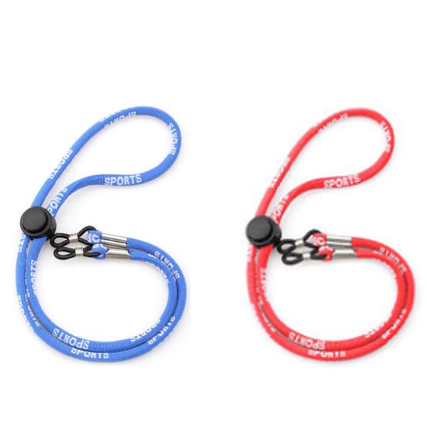Justerbar flexibel glasögon-/solglasögonsnodd Brun