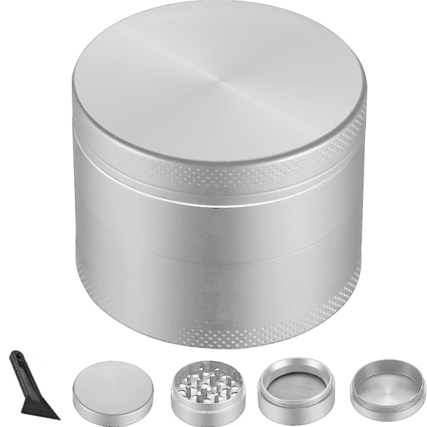 layer flat zinc alloy smoke grinder Spice grinder Premium Zinc Alloy 3" Spice Herb Grinder