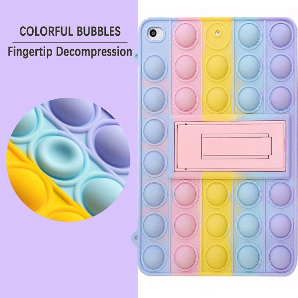 Decompression Bubble Design-deksel til iPad mini 4 Stil: Regnbågsbjörn;