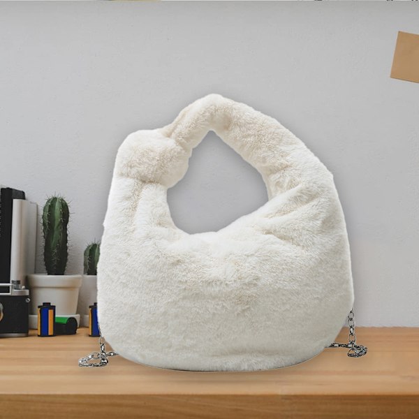 Vinterpels Dumpling Bag Moteveske Bærbar Oppbevaring